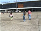 Mark, Viengkham, Dave, and Ooy arriving at the Airport